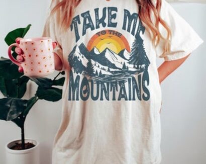 Take Me to the Mountains Tee, Mountains T-shirt, Outsider, Comfort Colors T-shirt