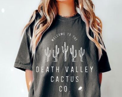 Death Valley Cactus Co Tee, Comfort Colors T-shirt, Retro Tee, Hippie Boho Tee