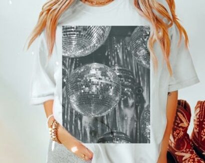 Disco Shirt, Disco Tee, Comfort Colors Shirt, Retro Shirt, Disco Ball Tee, Concert Tee, Party Tee, This Night is Sparkling, Tour Tee