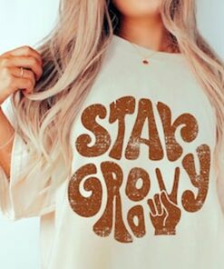 Stay Groovy Tee, Retro Style T-Shirt, Hippie, Seventies Tee Vintage Inspired Cotton T-shirt, Comfort Colors T-shirt, 70s