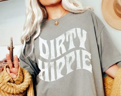 Dirty Hippie Tee, Dirty Hippie T-shirt , Peace Tee, Hippie T-shirt, Comfort Colors T-shirt