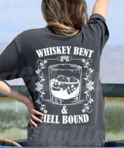 Whiskey Bent & Hellbound T- Shirt, Country Music T-Shirt, Comfort Colors Tee, Comfort Colors Tee