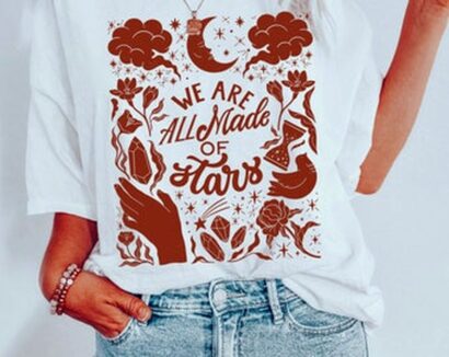 We Are All Made of Stars Tee, Mystical T-shirt, Shirt, Celestial, Comfort Colors T-shirt