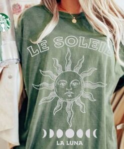 Sun T-shirt, Sun Tee, Le Soleil Tee, Boho Shirt, Celestial,Vintage Inspired Cotton T-shirt,Comfort Colors T-shirt