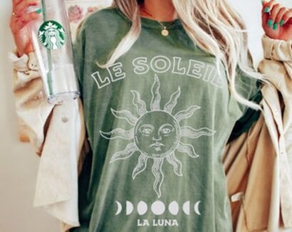 Sun T-shirt, Sun Tee, Le Soleil Tee, Boho Shirt, Celestial,Vintage Inspired Cotton T-shirt,Comfort Colors T-shirt