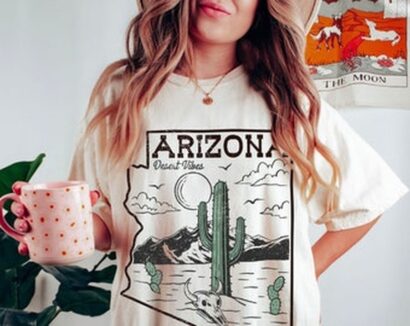 Arizona Tee, Desert Tee, Desert Vibes Tee, Boho Shirt, Boho Tee, Comfort Colors Tee