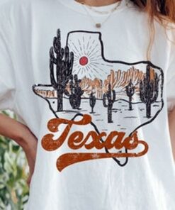 Texas Tee, Texas T-shirt, Texas Vintage Inspired Cotton T-shirt, Desert Tee, Comfort Colors T-shirt