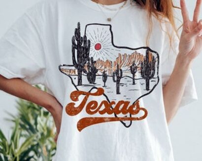 Texas Tee, Texas T-shirt, Texas Vintage Inspired Cotton T-shirt, Desert Tee, Comfort Colors T-shirt