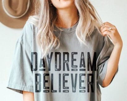 Daydream Believer Tee, Daydream Believer Graphic Tee, Boho Tee, Comfort Colors Tee