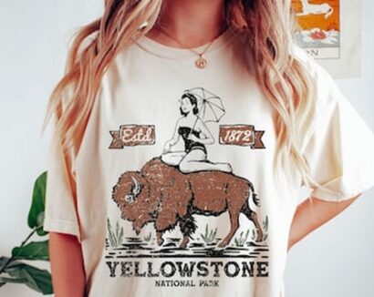 Yellowstone Tee, Yellowstone T-shirt, Yellowstone National Park, Comfort Colors T-shirt