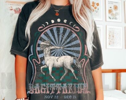 Sagittarius Zodiac Tee, Sagittarius T-shirt, Comfort Colors Tee, Nineties Tee, Comfort Colors Tee