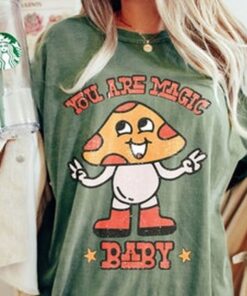 You are magic Baby T-Shirt, Magic Mushroom Tee, Hippie Peace Tee, Comfort Colors T-shirt