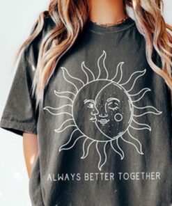 Sun and Moon Shirt, Better Together, Boho Shirt, Bohemian, Celestial, Comfort Colors T-shirt