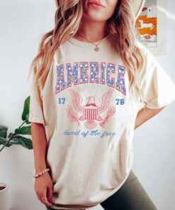 USA shirt, Summer BBQ t-shirt, Red White and Blue, America Tee, Comfort Colors® Women's 4th of July