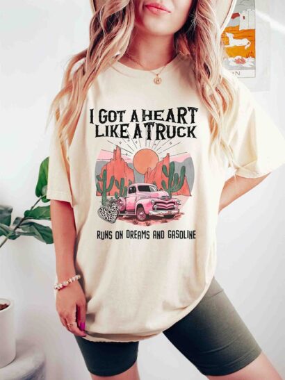 Got A Heart Like A Truck Comfort Colors Shirt, Lainey Wilson Shirt