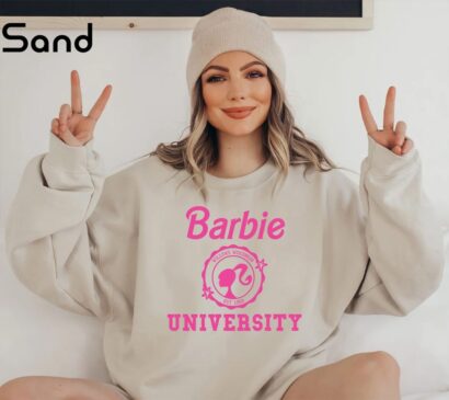 Barbie University Sweatshirt, Barbie Girl Sweatshirt