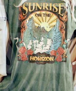 Sunshine on the Horizon Tee, Sun Graphic Tee, Sun T-shirt Boho Tee, Comfort Colors Tee