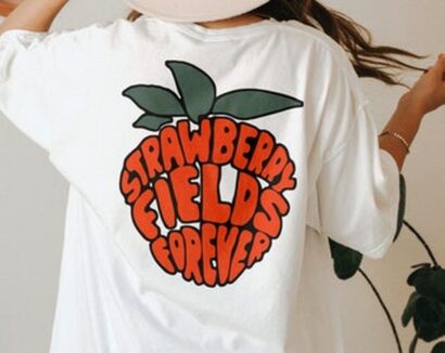 Strawberry Fields Forever Tee, Retro Style T-Shirt, Hippie Tee, Comfort Colors T-shirt