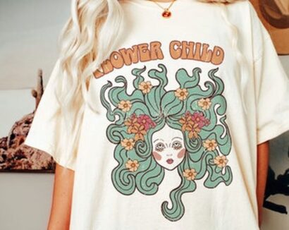 Flower Child T-shirt. Flower Child Graphic Tee, Hippie Peace T-shirt, Comfort Colors T-shirt