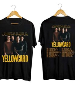 Yellowcard Tour 2023 Shirt, Yellowcard Rock Band Shirt