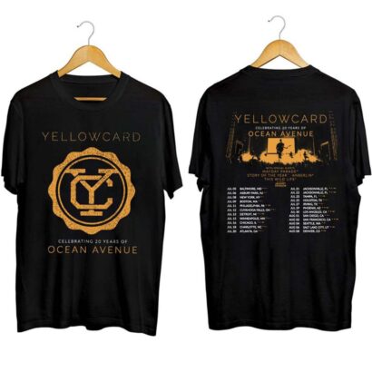 Yellowcard 2023 Tour Shirt, Yellowcard Shirt