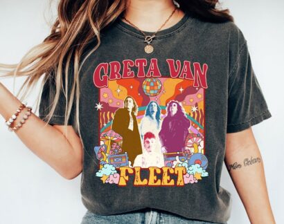 Vintage Greta Van Fleet shirt, Greta van fleet t shirt, Comforcolor shirt