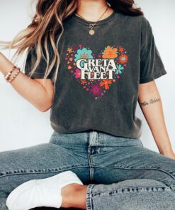 Greta Van Fleet tshirt, Floral Greta Van Fleet shirt