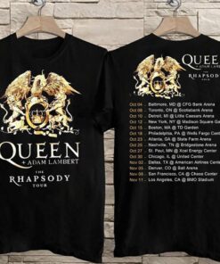 Queen Adam Lambert The Rhapsody Tour 2023 T-Shirt, Adam Lambert Tour 2023 Shirt