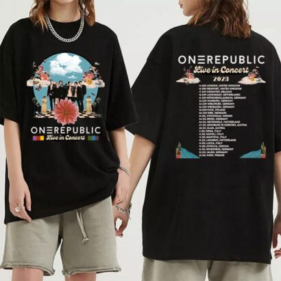 OneRepublic 2023 Europe Tour Shirt, OneRepublic Band Shirt