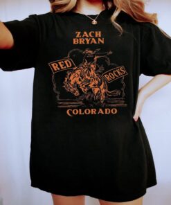 Zach Bryan Red Rocks Comfort color Shirt, Zach Bryan 2023 Tour American Heartbreak Comfort color Shirt