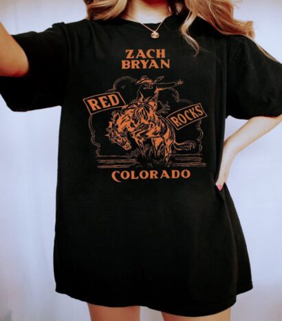 Zach Bryan Red Rocks Comfort color Shirt, Zach Bryan 2023 Tour American Heartbreak Comfort color Shirt