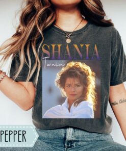 Shania Twain 90s Comfort Color Shirt, Shania Twain vintage tshirt
