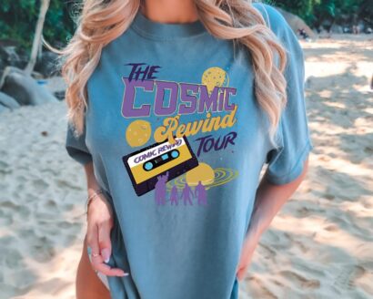 Comfort Colors® The Cosmic Rewind Tour Cassette Shirt,Theme Park Tees