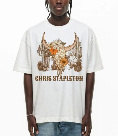 Chris Stapleton Bullhead T-Shirt, Stapleton Western Shirt, Chris Stapleton Tour shirt