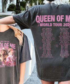 Queen of World tour 2023 Shania Twain Shirt, Shania Let's Go Girls Shirt