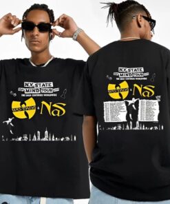 Wutang and Nas Tour Shirt, My State Of Mind Tour 2023 Shirt