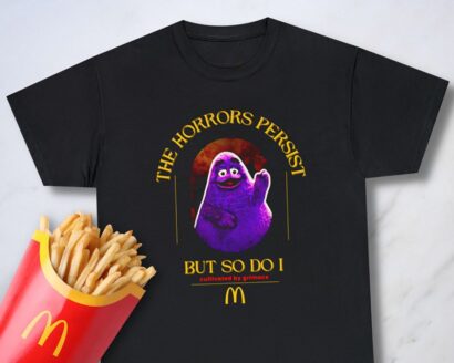 The Horrors Persist But So Do I Grimace T-Shirt