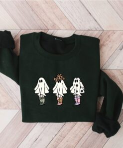 Halloween Cowgirl Sweatshirt, Western Ghost Sweatshirt, Ghost Sweatshirt