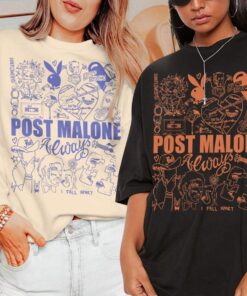 Post Malone Doodle Art Tattoo Shirt, Post Malone shirt