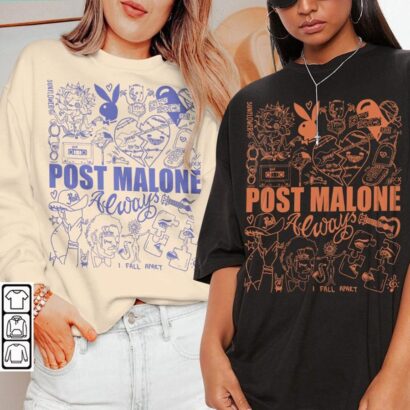 Post Malone Doodle Art Tattoo Shirt, Post Malone shirt