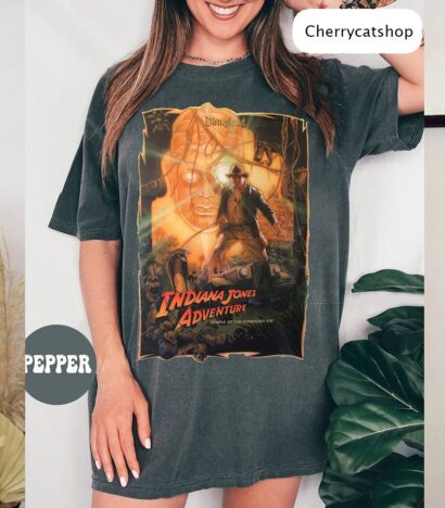 Indiana Jones Adventure 1995 Shirt, Indiana Jones Comfort Color Shirt