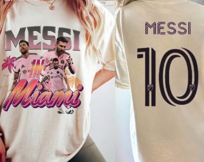 Messi Miami Shirt, Inter Miami Leo Messi 2023-2024 Home