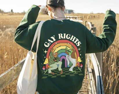 Say Gay Shirt, Frog & Toad Say Gay Rights Sweatshirt