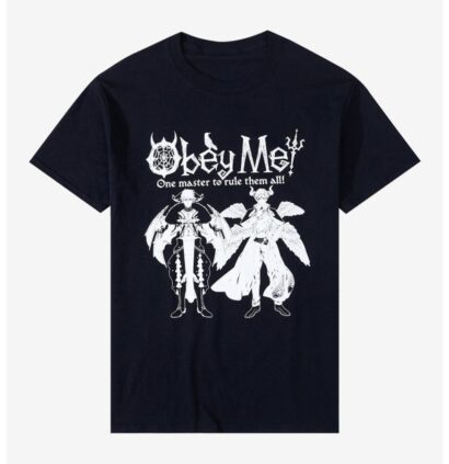 Obey Me! Lucifer and Diavolo Boyfriend Fit Girls T-Shirt, Diablo 4 Shirt, Gift for Gamer