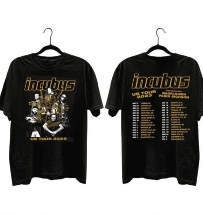 Incubus Band Tour 2023 T-Shirt, Incubus Merch shirt, Country Music Shirt