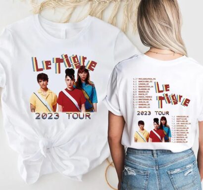 Le Tigre 2023 Tour Shirt, Le Tigre Rock Band Shirt