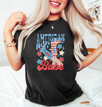 Comfort Colors American Babe Shirt, Cowgirl 4th Of July Shirt