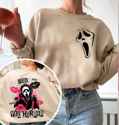 Ghost Face Sweatshirt, Scream Sweatshirt, Scream Halloween Sweatshirt