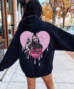 Ghostface hoodie, Scream Sweatshirt, Spooky Valentine's Day