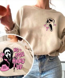 2 Sided Ghost Face Sweatshirt, Scream Sweatshirt Scream Halloween Sweatshirt